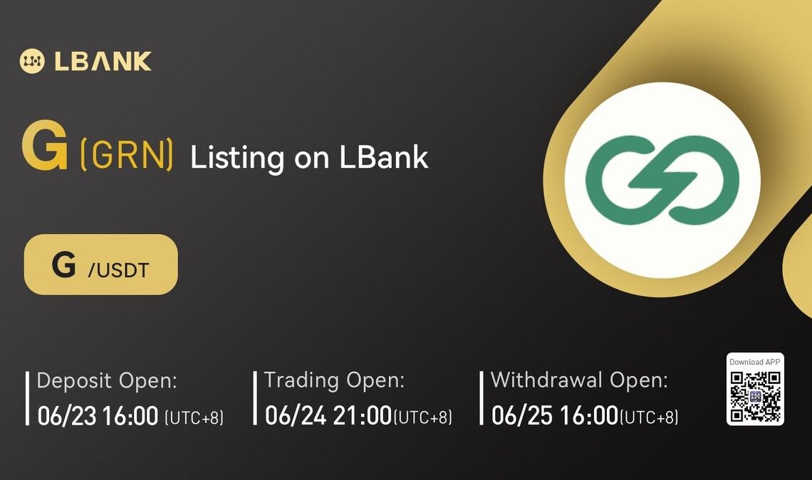 GRN (G) Is Now Available for Trading on LBank Exchange – Press release Bitcoin News