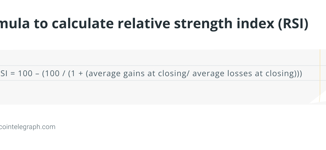 Formula to calculate relative strength index (RSI)