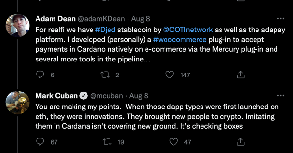 Has Mark Cuban Changed His Mind on Cardano?