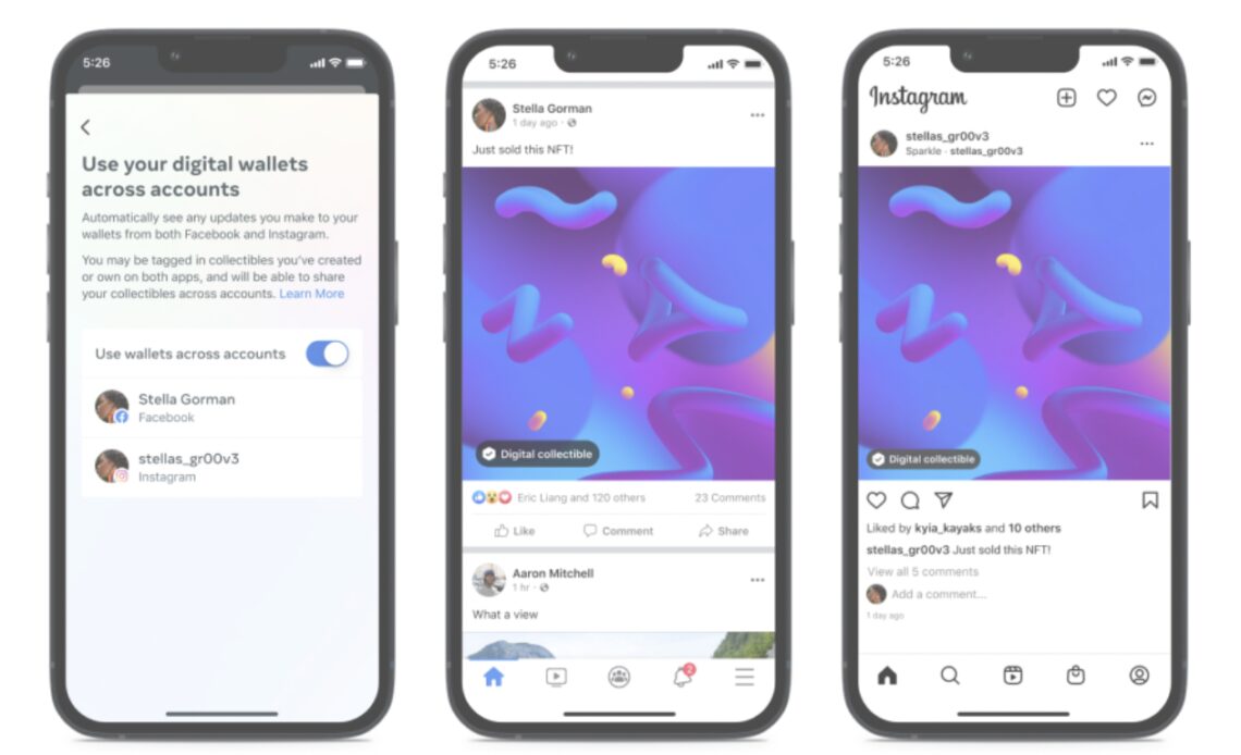 Meta announces Facebook and Instagram users can post NFTs from digital wallets