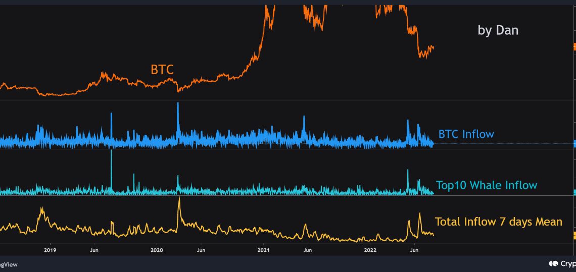 Bitcoin Exchange Whale Inflows