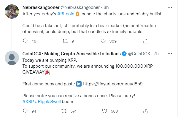 Hackers take over CoinDCX Twitter account, promote fake XRP ads