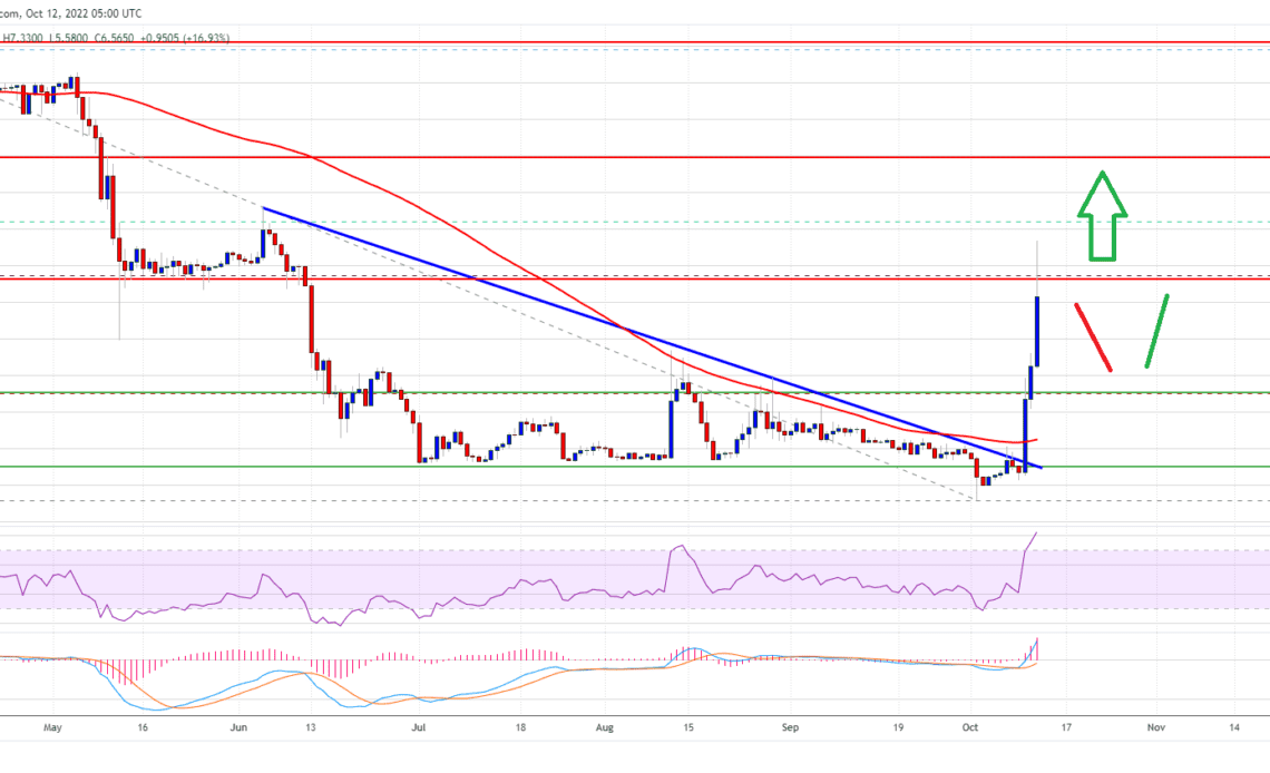 Huobi Token (HT) Price Rallies over 50%