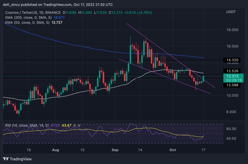 Cosmos Clings To $12 As Price Struggles, Will This Region Act As Strong Support?