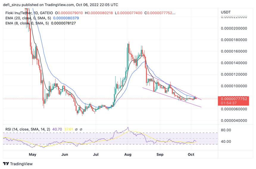 Floki Inu Eyes Break Out At $0.00000800, But The Price Must Do This First