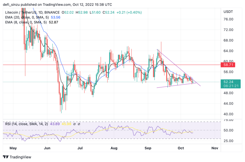 Litecoin Traders Face Dilemma Ahead Of Breakout, Will Price Rally To $60?