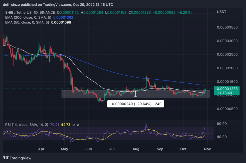 Shiba Inu Gains 15% As Price Breaks Out Of Range; Will Price Perform Like DOGE?