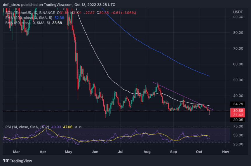 Solana Fails To Hold $30 Support, How Cheap Will Solana's Price Be?