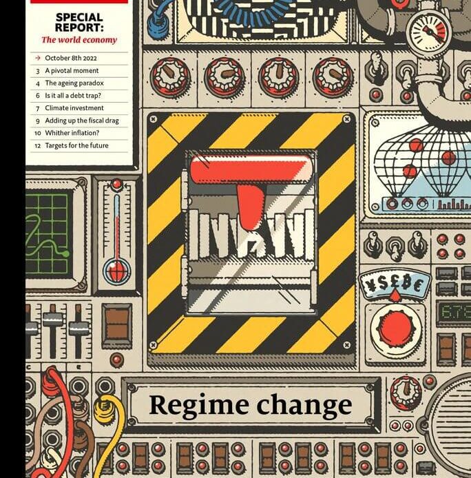 The Economist cover featuring nod to Bitcoin