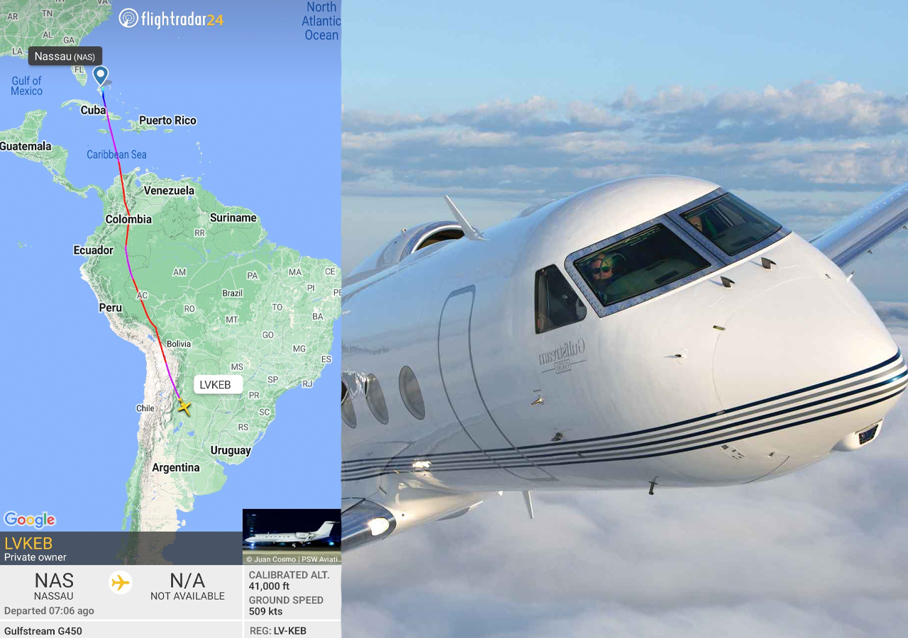 Flight Radar Report Shows FTX Co-Founder's Private Jet Flew to Argentina, SBF Says He's Still in the Bahamas
