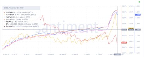 Bitcoin holders with less than 10 BTC