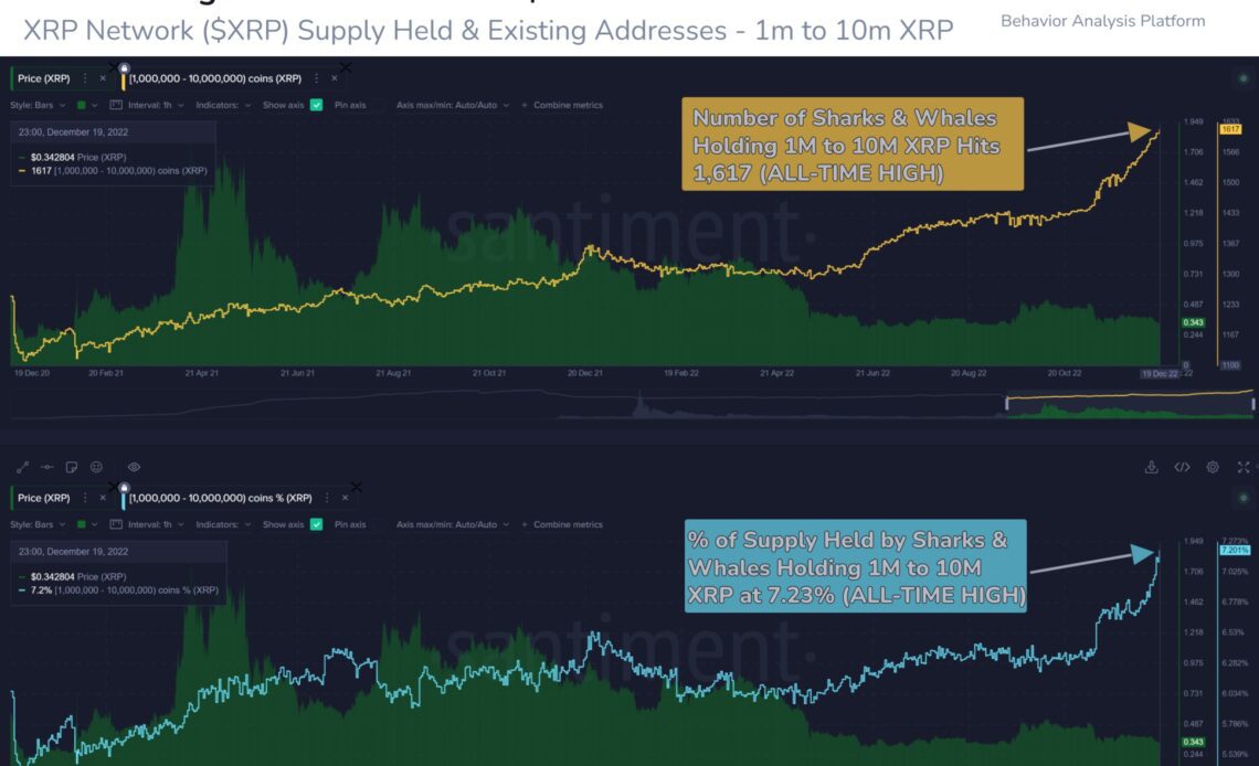 XRP Whales And Sharks Accumulation