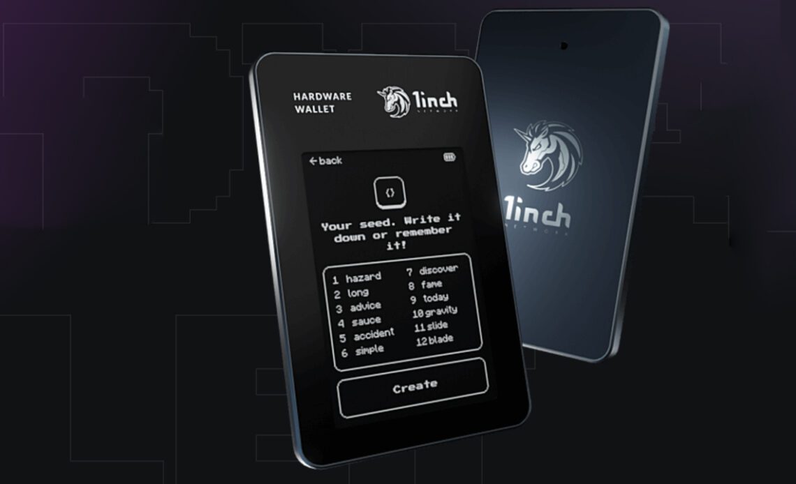 1inch Network Launches Hardware Wallet for Storing Users' Private Keys in a Secure Offline Setting – Bitcoin News