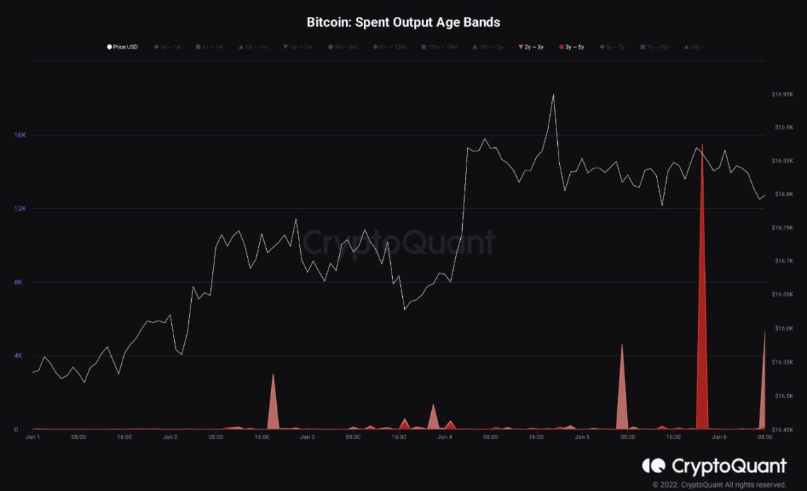 Bitcoin Spent Output Age Bands