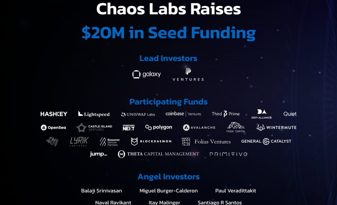 PayPal co-leads $20M seed funding for on-chain risk optimizer Chaos Labs