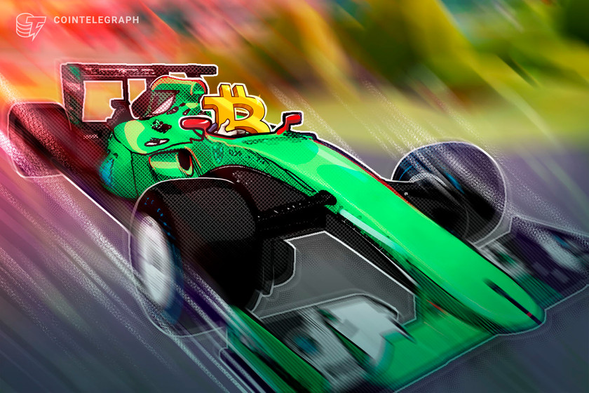 Bitcoin white paper makes its F1 racing debut on Kraken-sponsored car