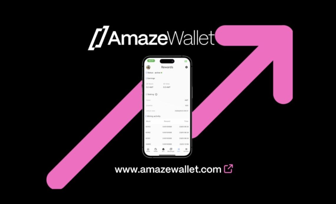 AmazeWallet Pre-Launch Mining Skyrockets 3,293% in One Month