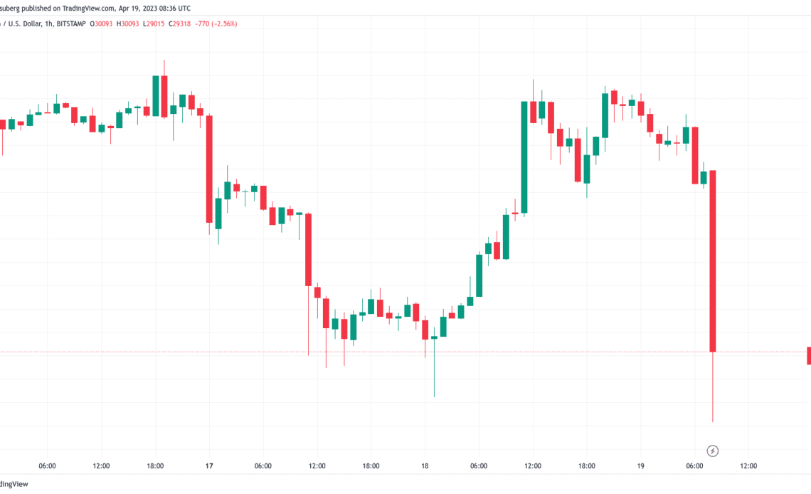 BTC price dives 3% in minutes as 'deep correction' grips crypto market