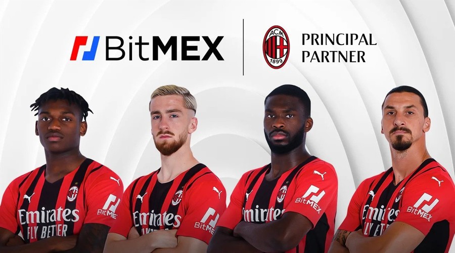 BitMEX, sleeve partner of AC Milan