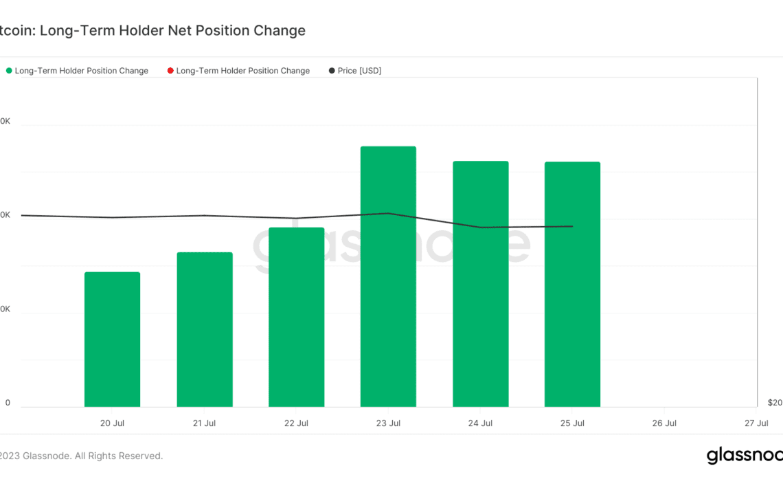 Long-term holders seem unfazed by Bitcoin’s dip to $29K