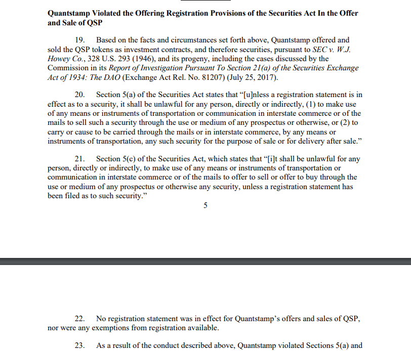 SEC files charges against Quantstamp for $28M initial coin offering