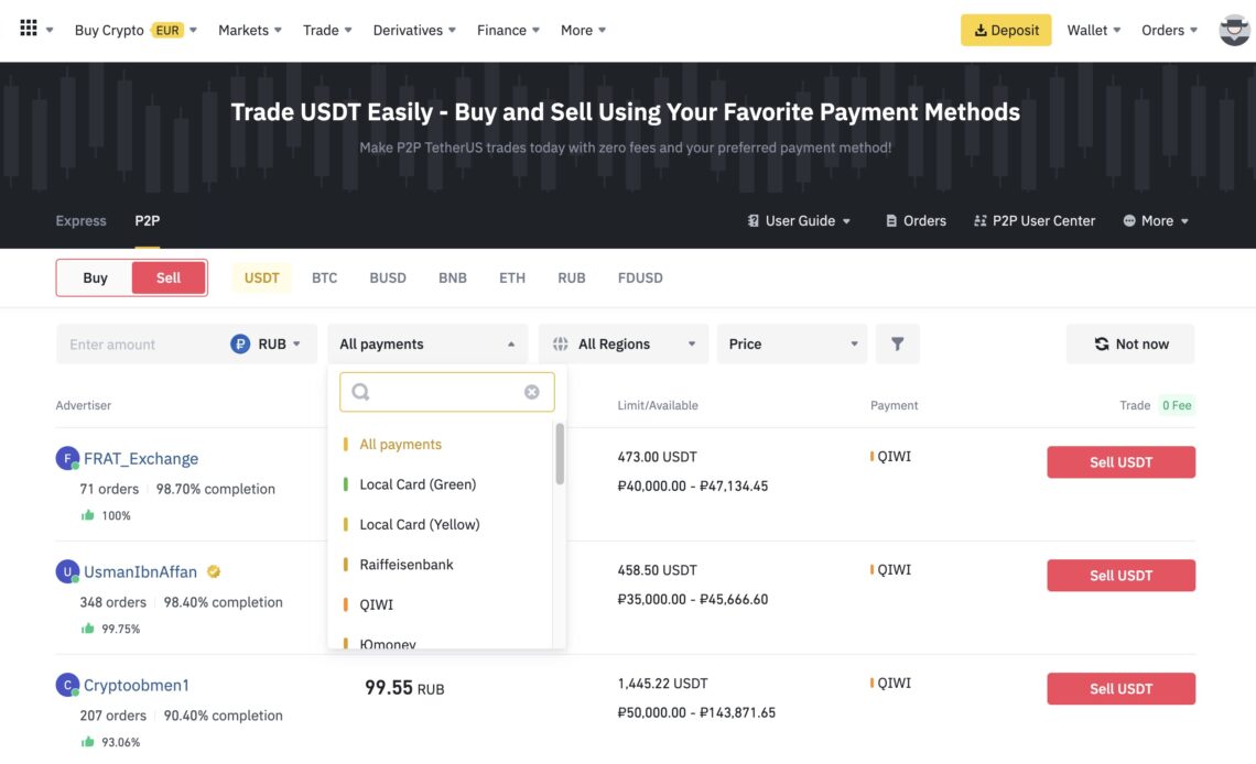 Binance dubs barred Russian banks on its platform as ‘Yellow’ and ‘Green’ cards