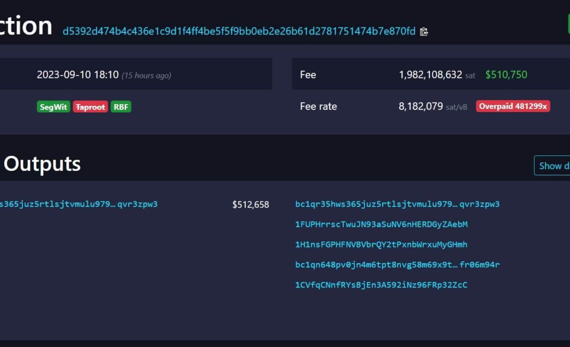 Bitcoin fees