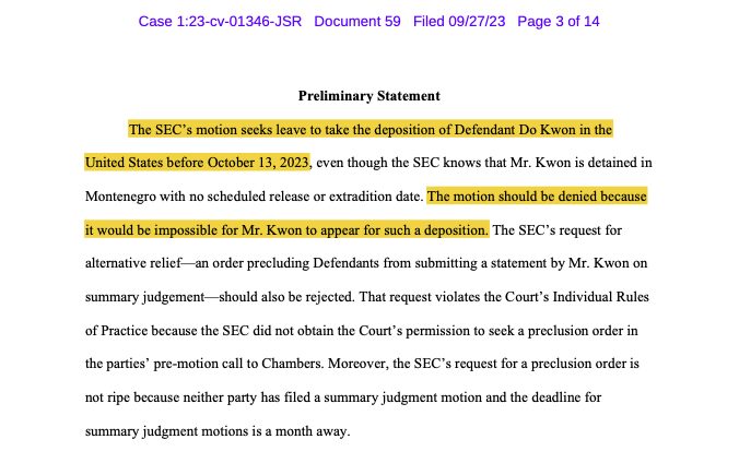 Do Kwon says SEC's extradition request is impossible