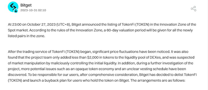 Bitget, Floki teams accuse each other of manipulation after token listing