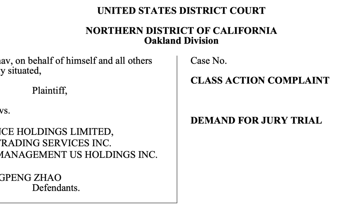 Class-action suit filed against Binance for alleged harm to FTX before its collapse