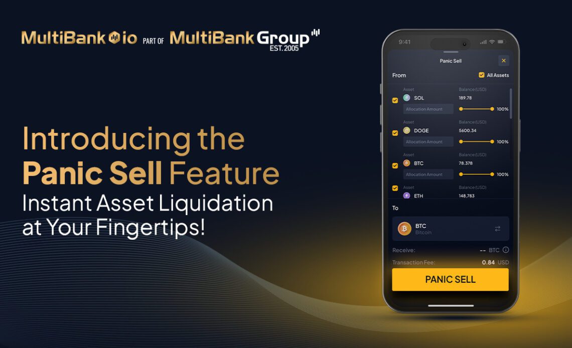 MultiBank.io Introduces ‘Panic Sell’ Feature for Instant Asset Liquidation