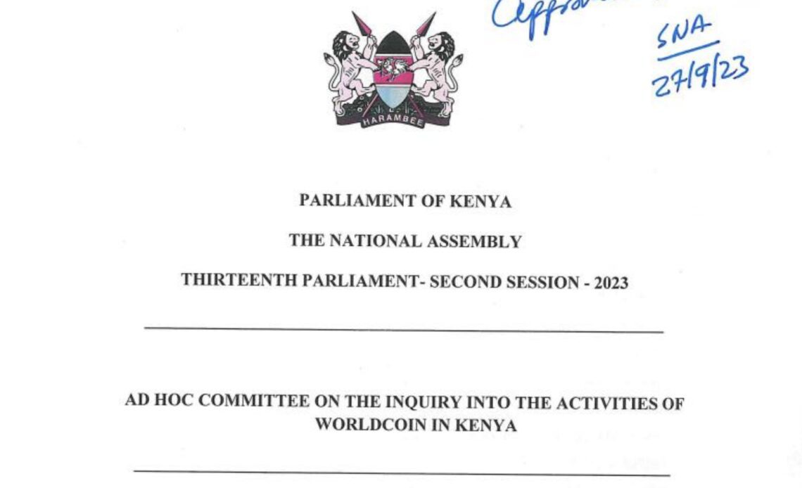 Parliamentary committee calls for shutdown of Worldcoin in Kenya