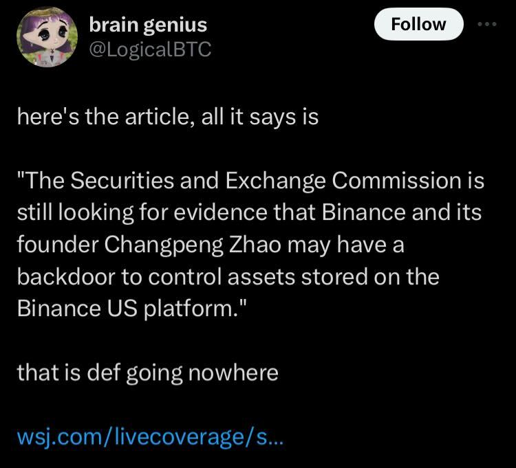 SEC still looking for potential FTX-style fraud at Binance.US: Report