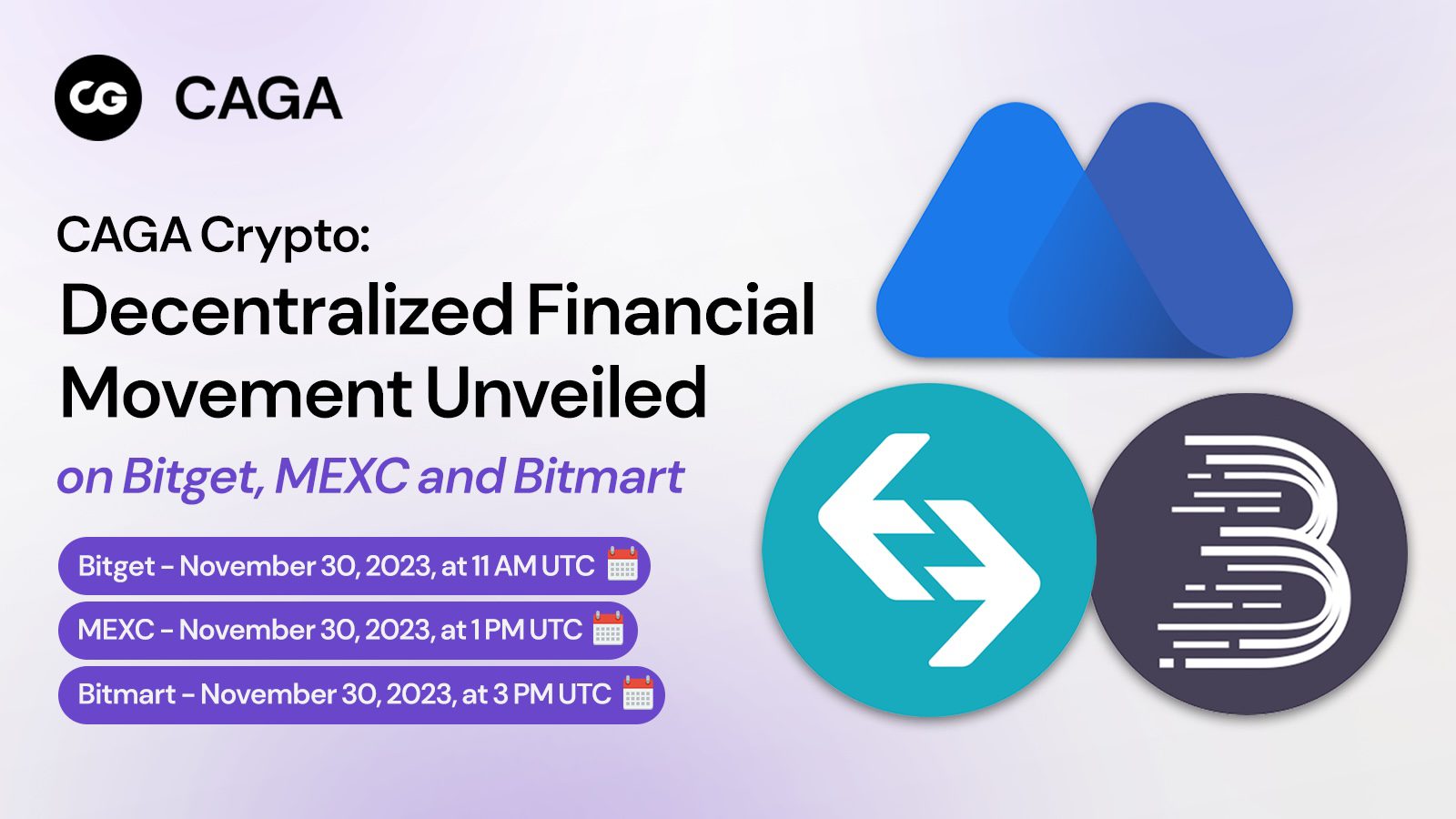 CAGA Crypto – Decentralized Financial Movement Unveiled on MEXC and Bitget