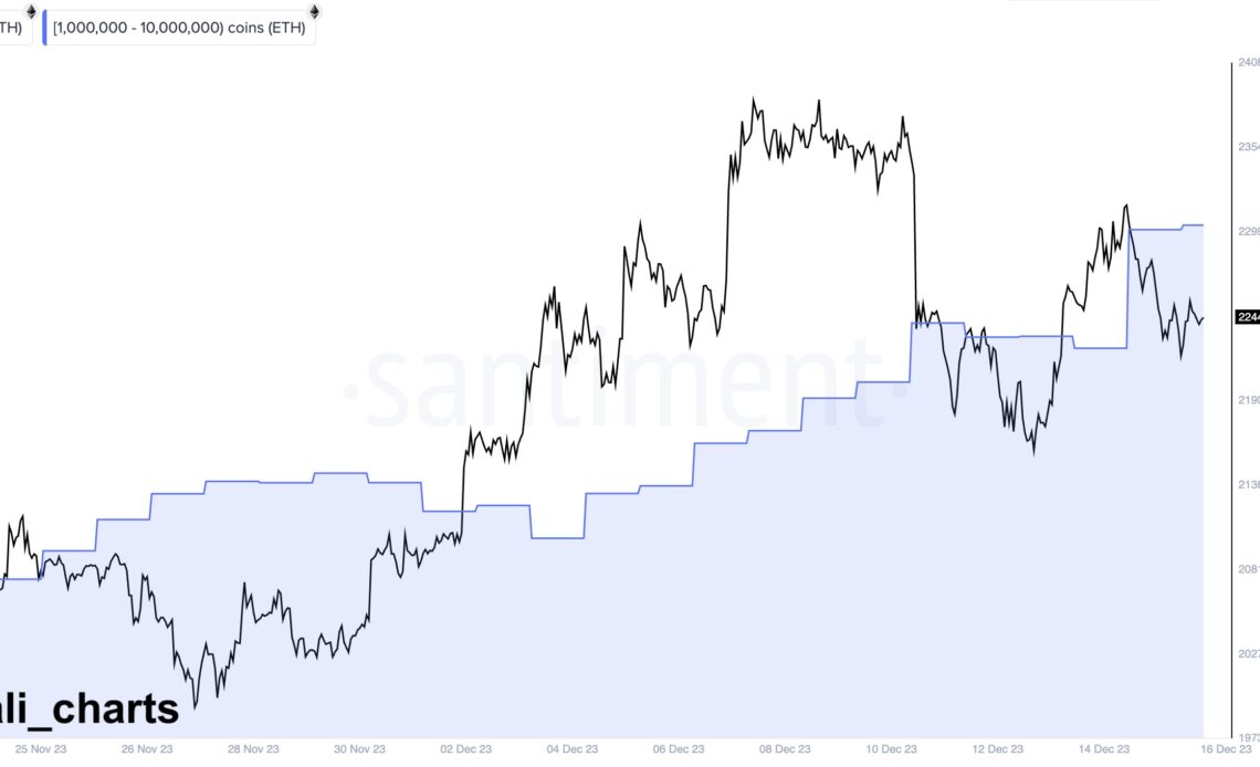 Crypto Whales Heavily Loading Up on Ethereum, Accumulate $230,000,000 in ETH in One Week: Trader
