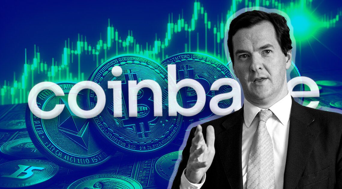 Coinbase taps former UK Treasurer who warned of ‘run on pound’ in 2008 for Advisory Council