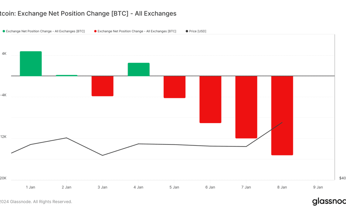 bitcoin exchange net position change 2024