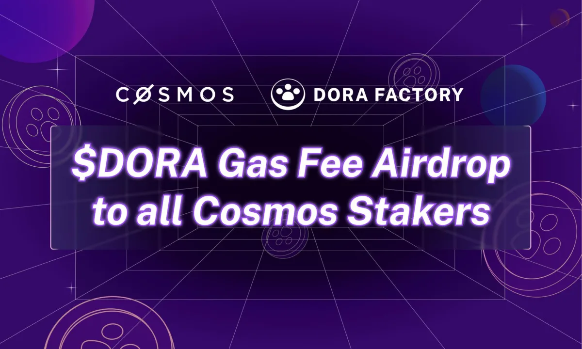 Dora Factory Announces Historic DORA Airdrop to Over One Million ATOM Stakers in Largest MACI Voting Round Ever