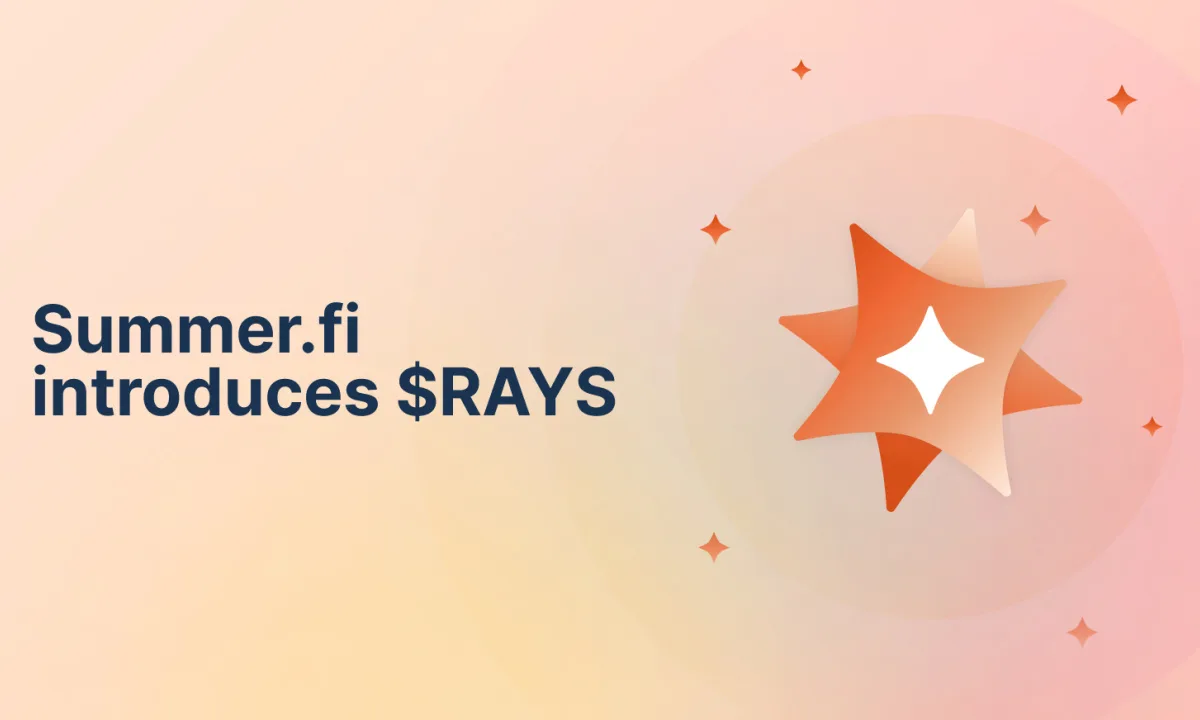 Summer.fi Launches RAYS Points To Reward User Engagement